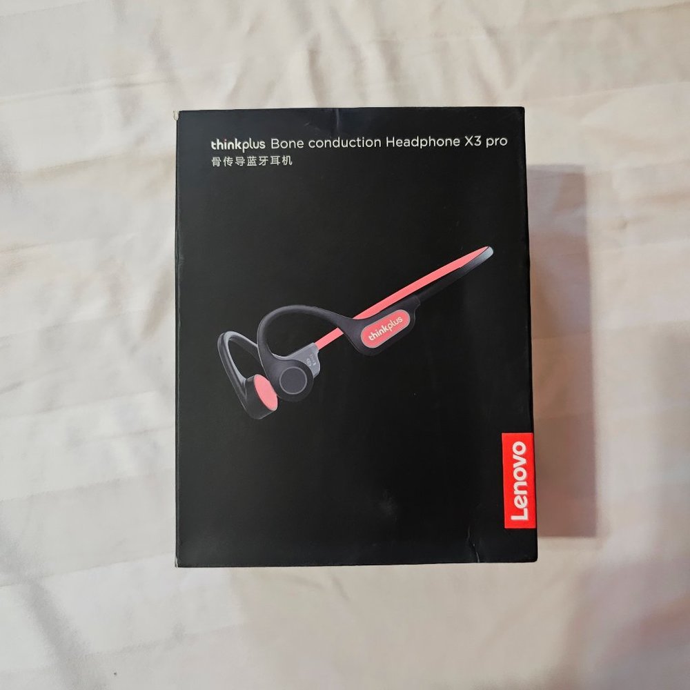 Lenovo Thinkplus X3 Pro Bone Conduction Wireless Sports Earbuds - Black (New)